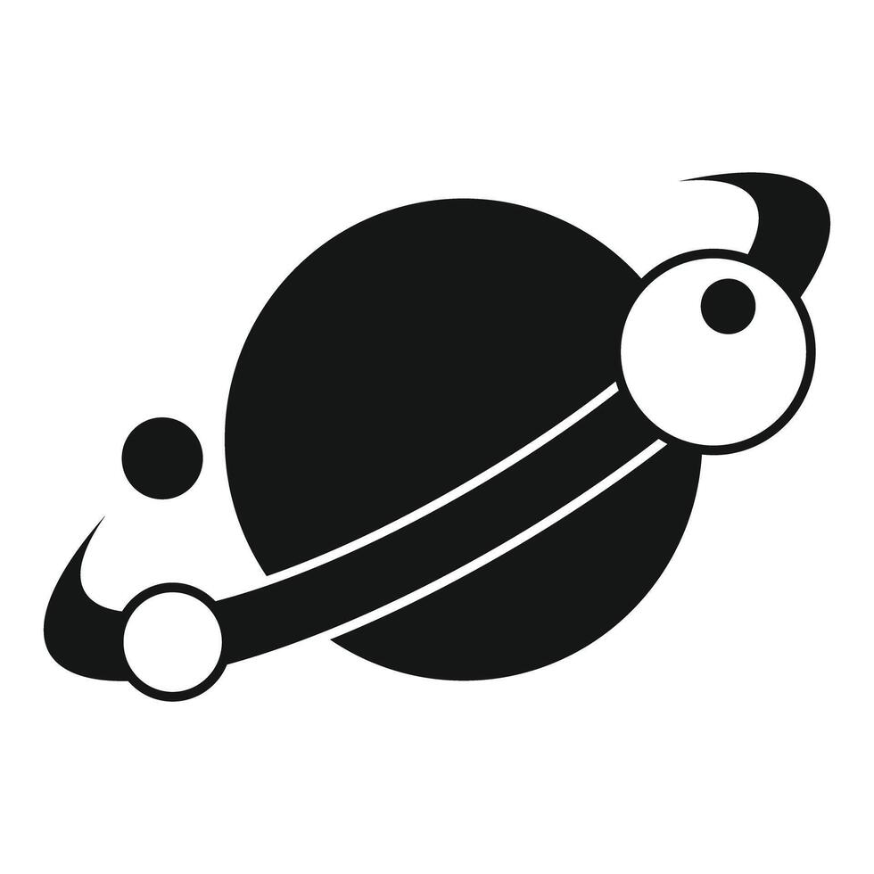 Abstract planetary orbit illustration vector