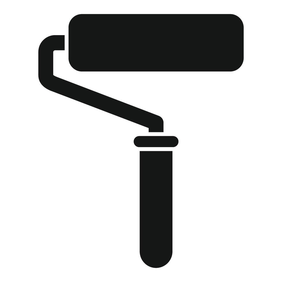 Paint roller icon isolated on white background vector