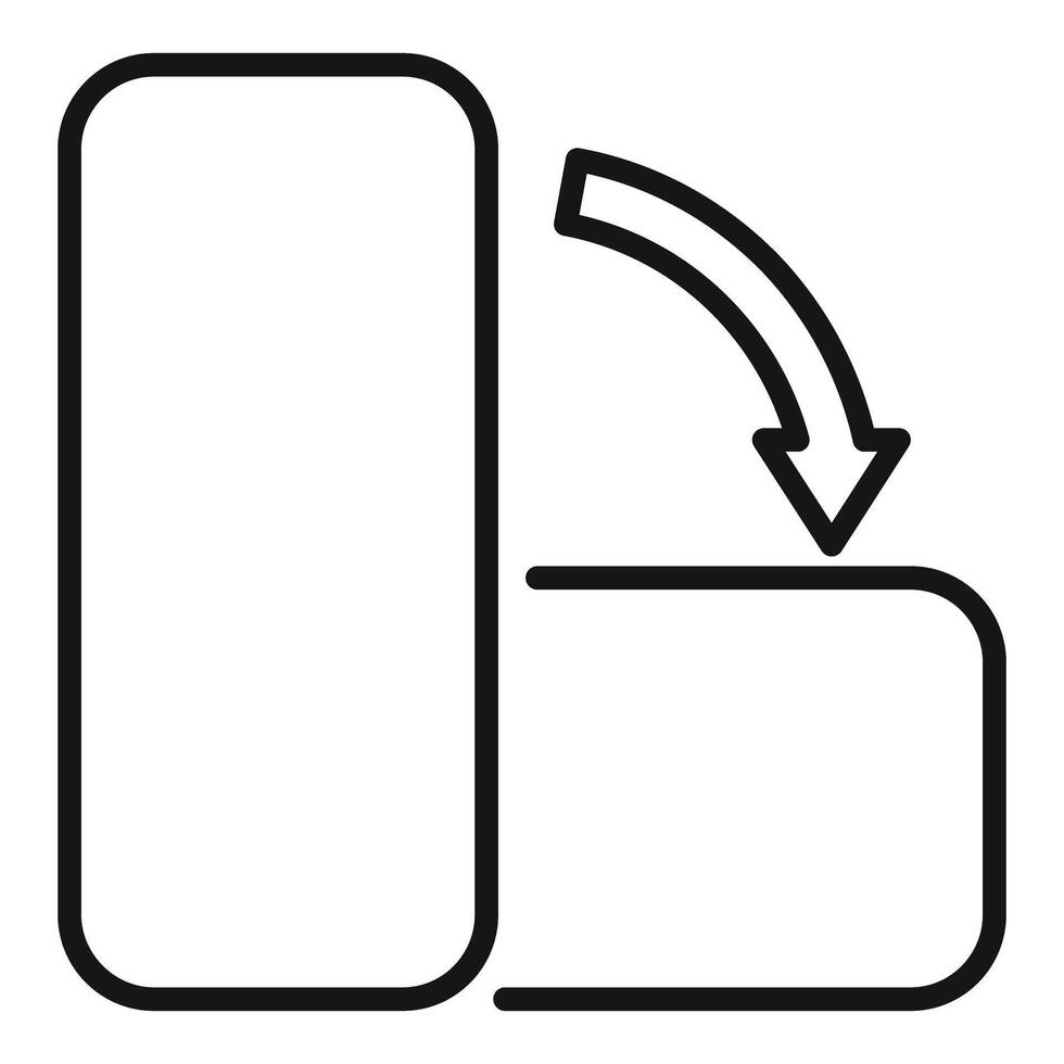 Swap arrows line icon for interface design vector
