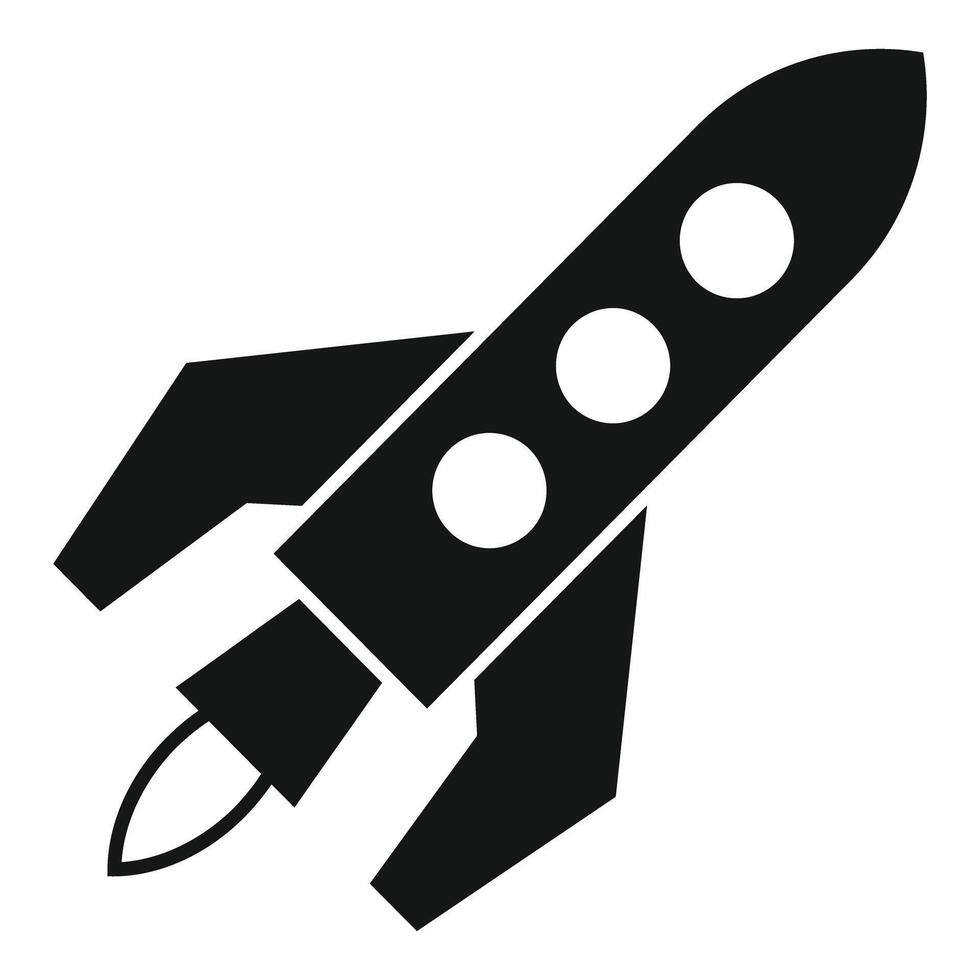 illustration of a rocket in flight vector