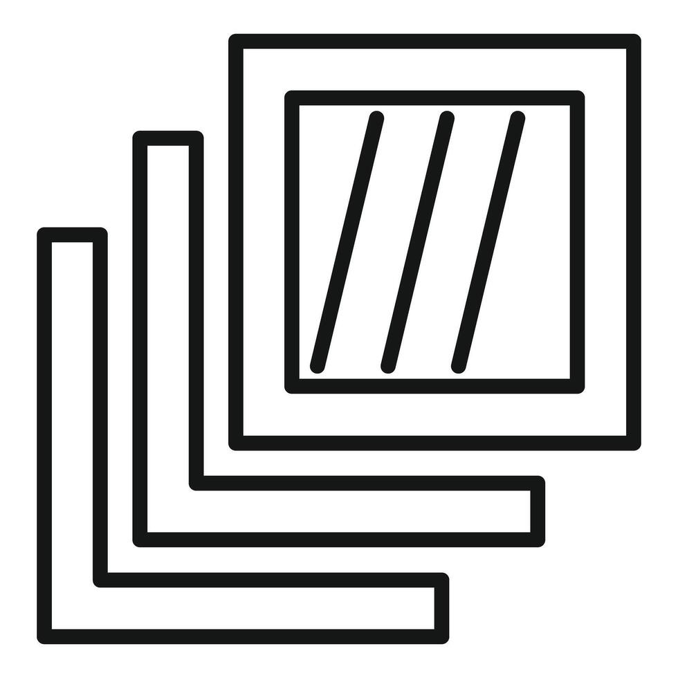 Abstract geometric shapes black and white vector