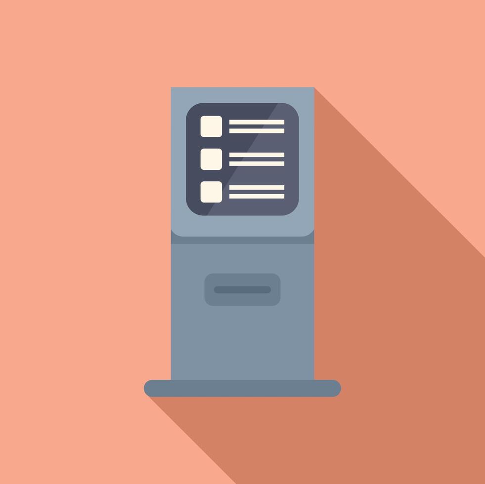 Flat design illustration of vending machine vector
