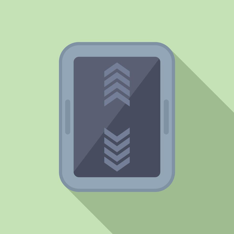 Flat design illustration of smartphone with arrows vector