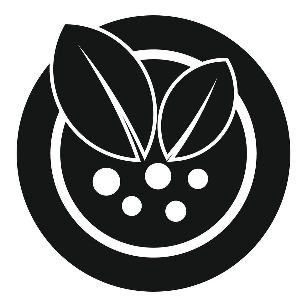 Black and white illustration of orange fruit vector