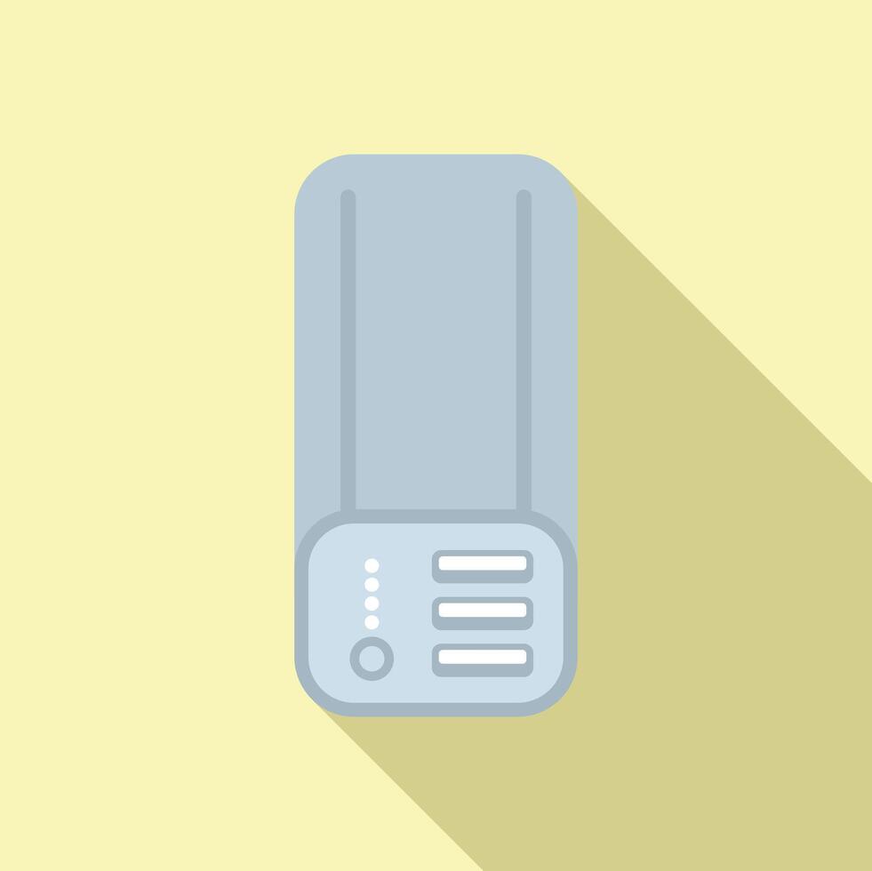 Flat design illustration of a modern router vector