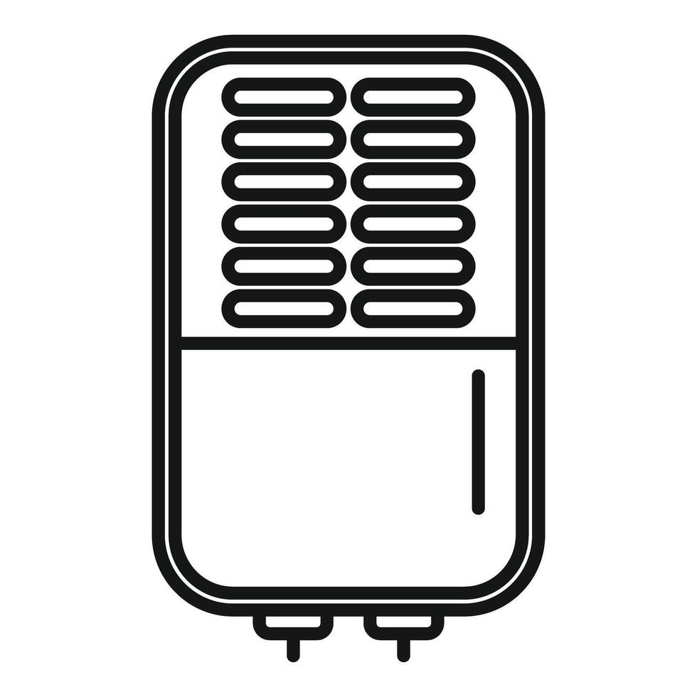 illustration of a sleek, modern air conditioner icon for web and print vector