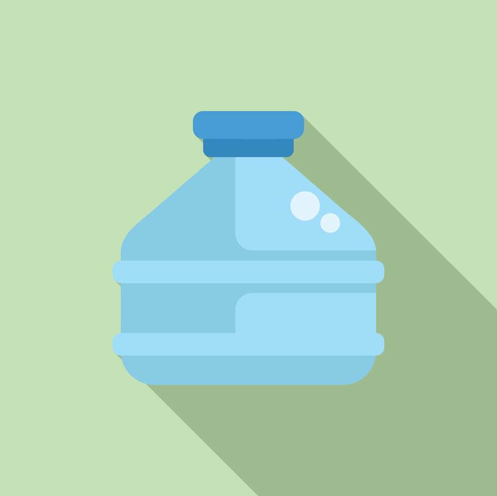 Flat design icon of gallon water jug vector