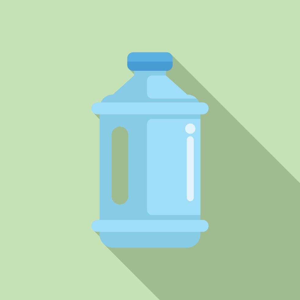 Flat design illustration of a water jug vector