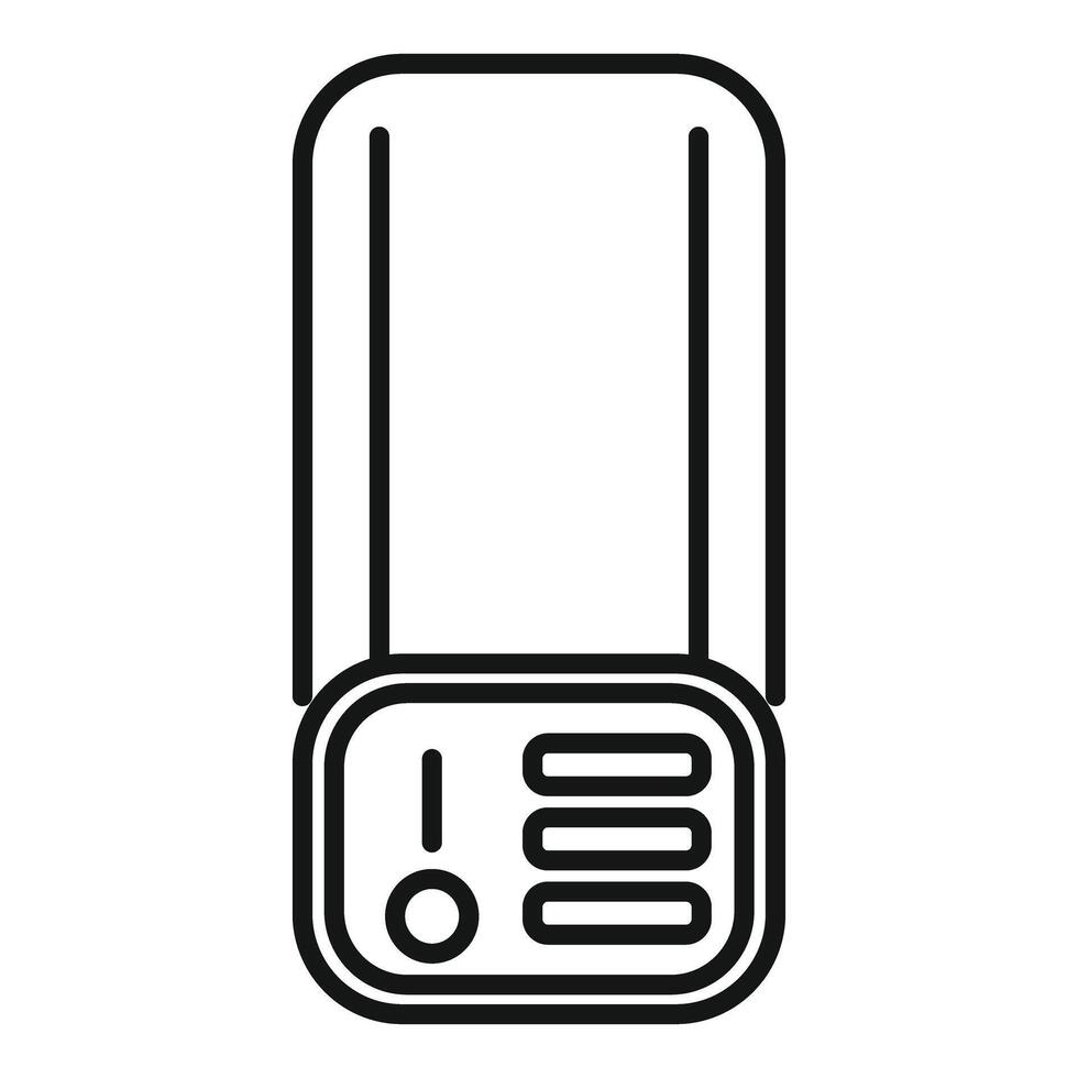 illustration of a retro portable radio vector