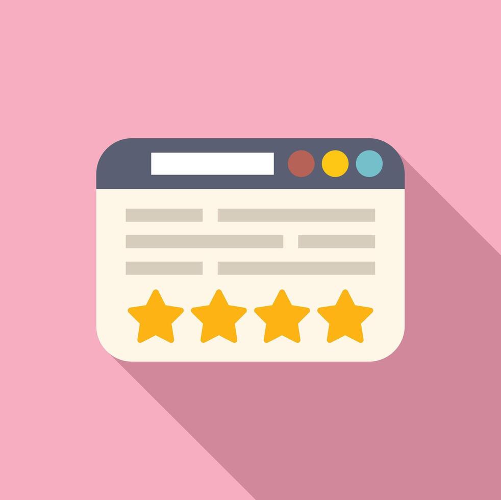 Fivestar rating web interface icon vector