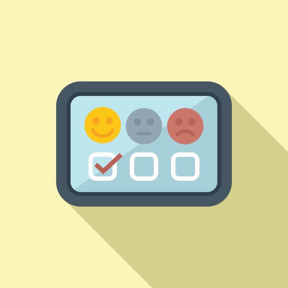 Customer satisfaction survey icon illustration vector