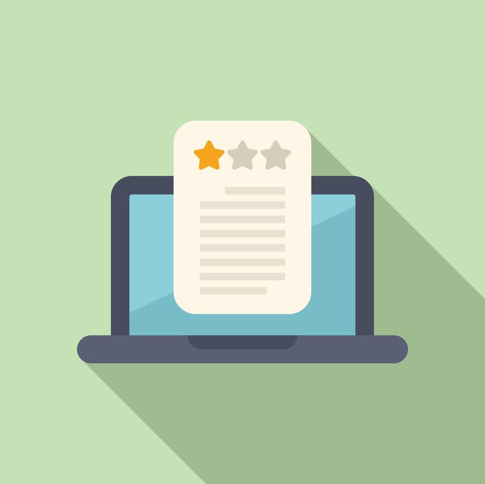 Online rating and review concept illustration vector