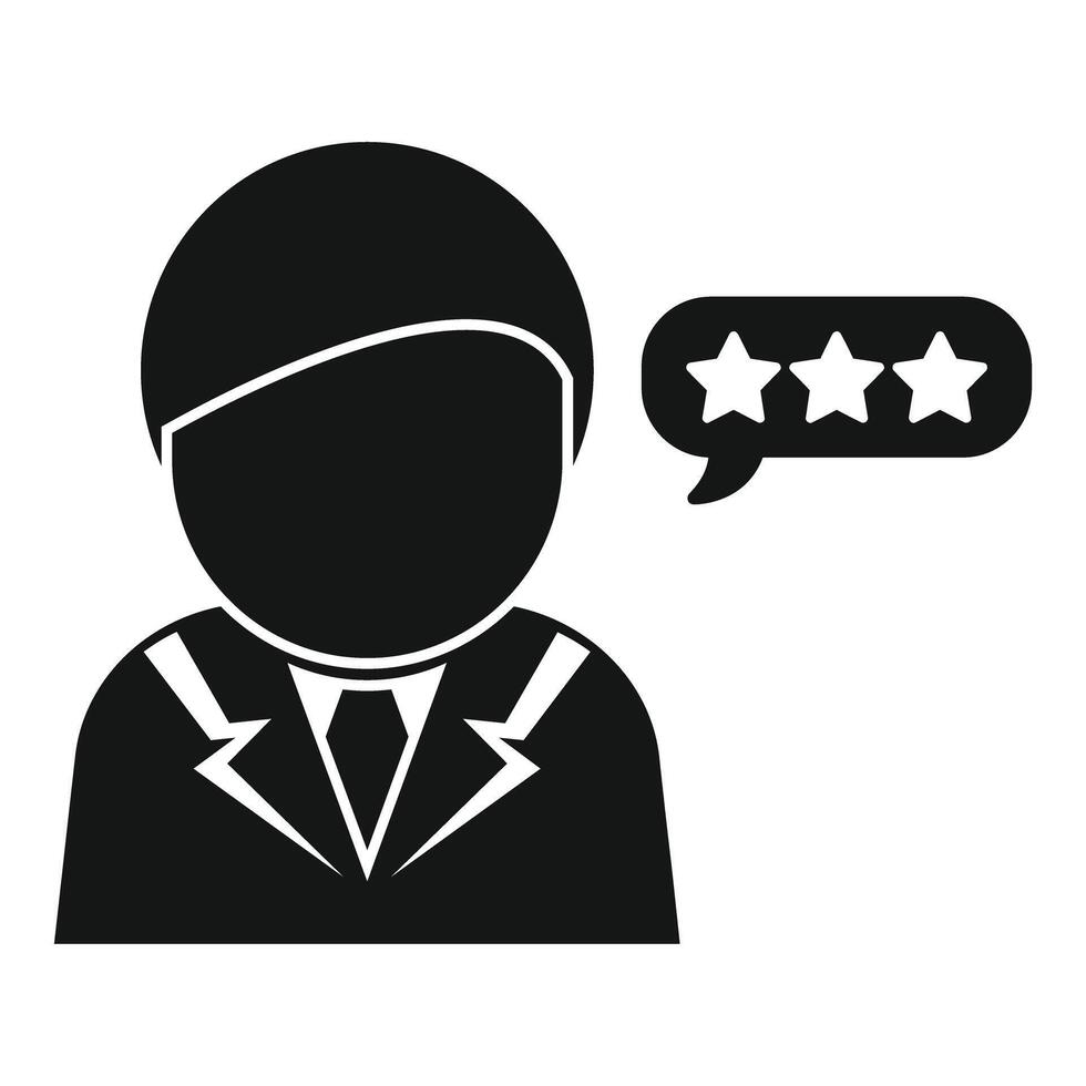 Customer satisfaction icon with star ratings vector