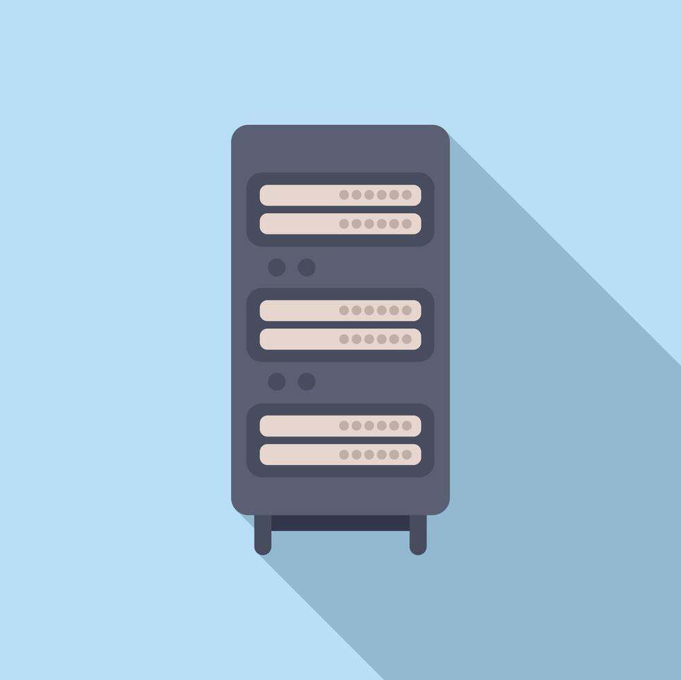 Modern server rack illustration vector