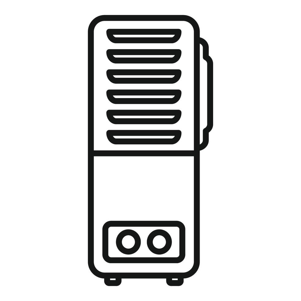 Modern tower pc case icon vector