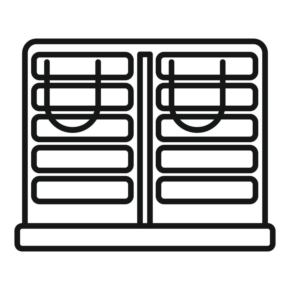 illustration of modern building facade vector