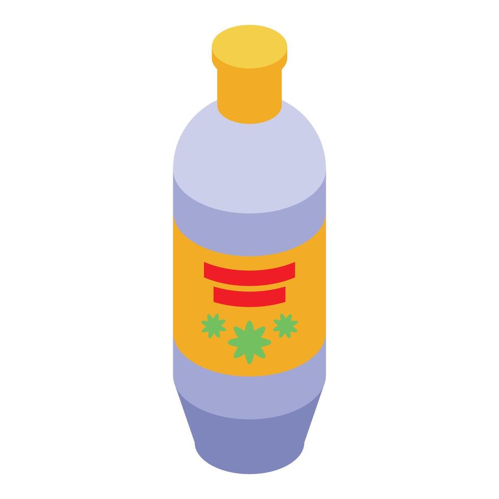 Isometric cleaning detergent bottle illustration vector
