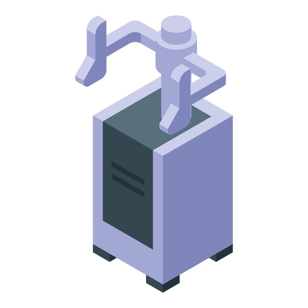 Isometric water tap with basin illustration vector