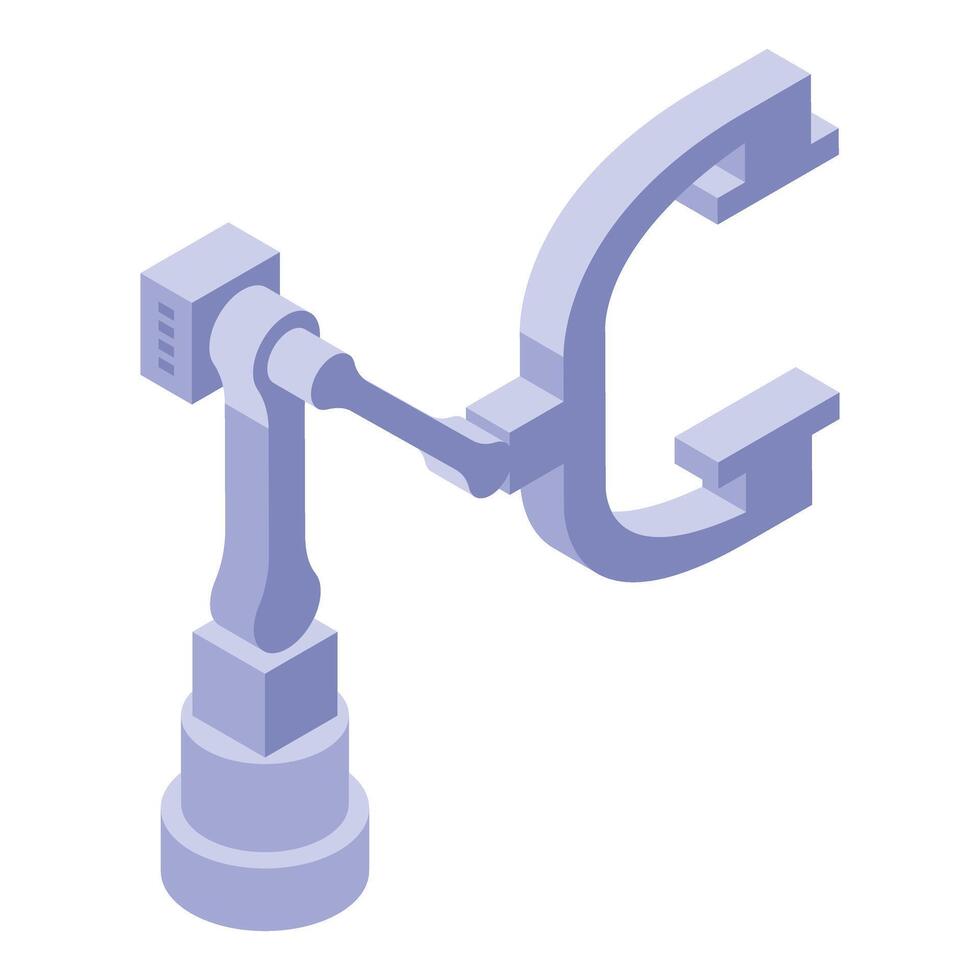 Isometric chess piece with caliper concept illustration vector