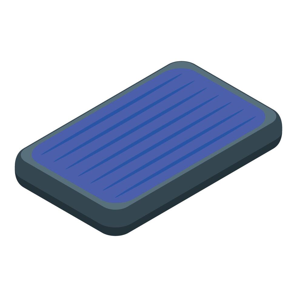 Isometric solar panel illustration vector