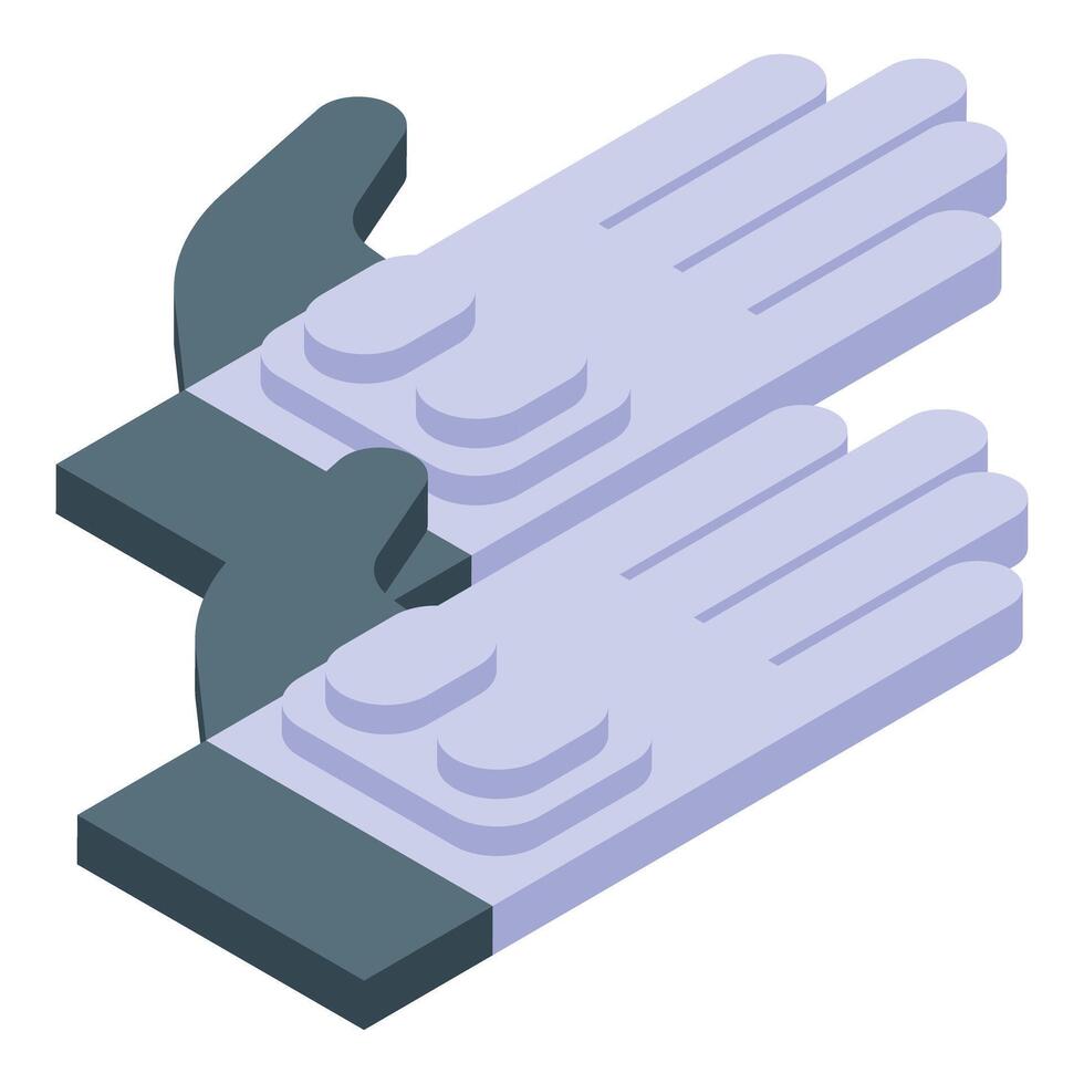 Isometric praying hands illustration vector