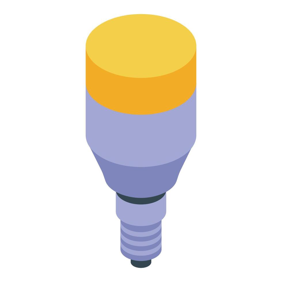 Isometric led light bulb illustration vector