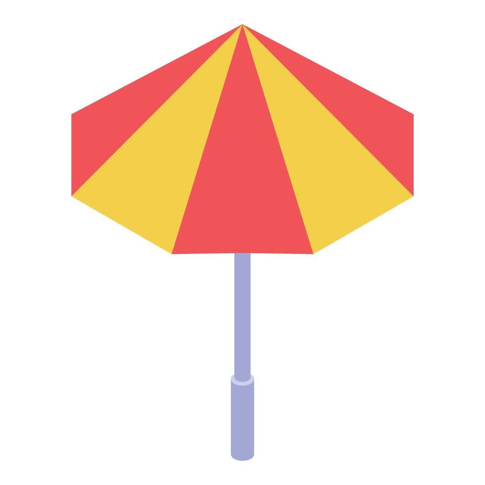 Colorful beach umbrella illustration vector