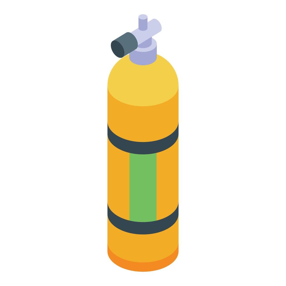 Isometric scuba diving oxygen tank illustration vector