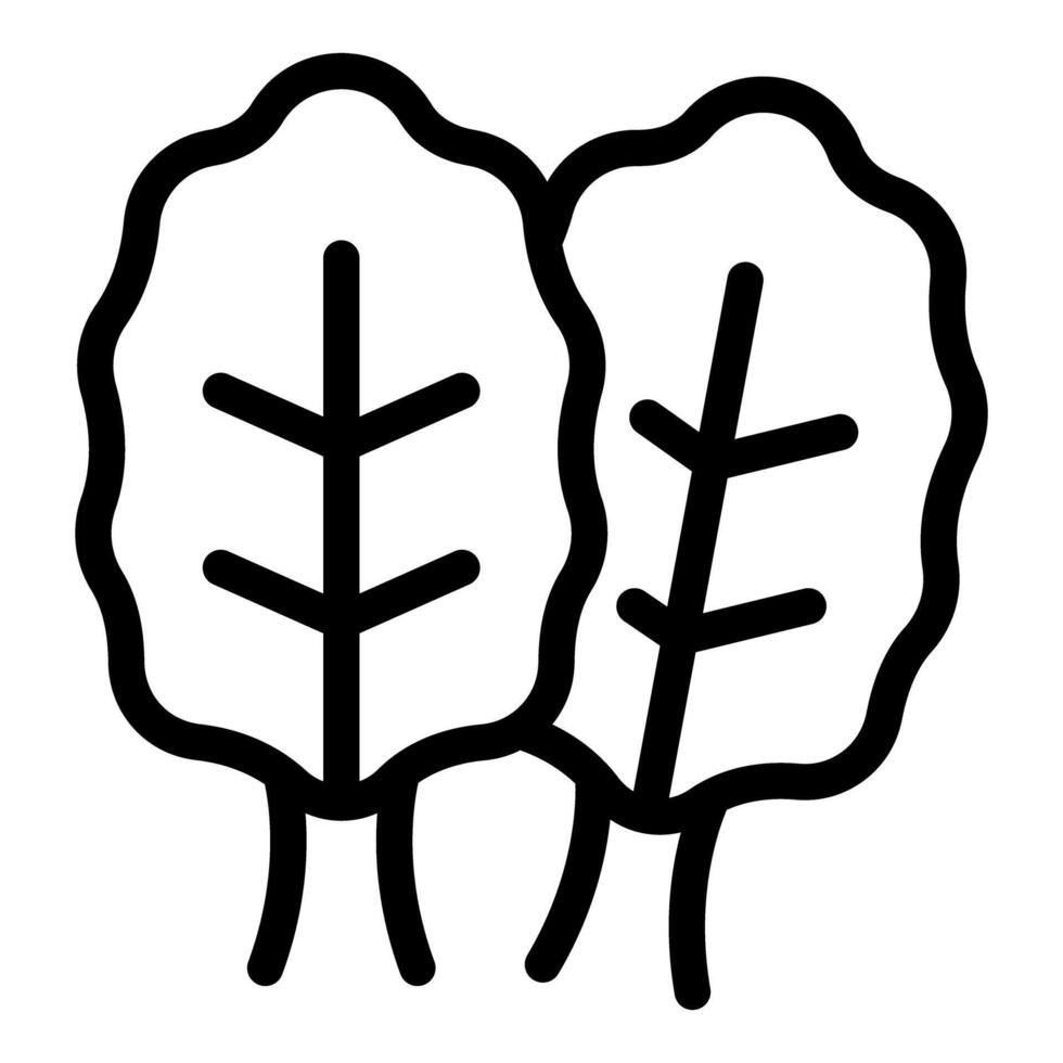 Stylized illustration of trees vector