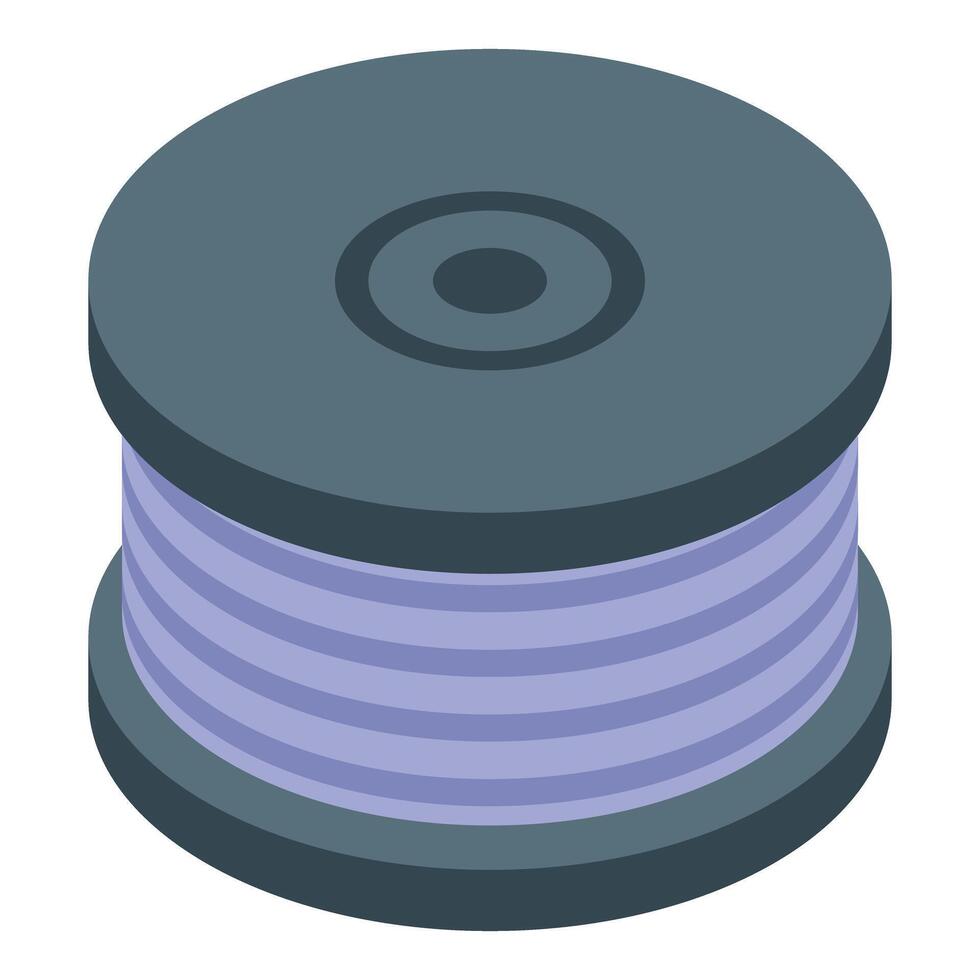 Isometric spool of thread illustration vector