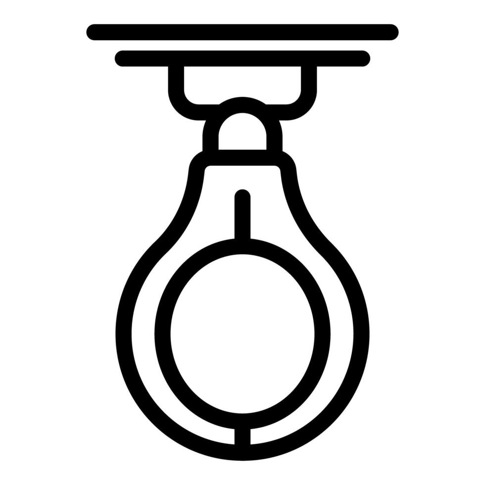 Modern minimalist light bulb line icon vector