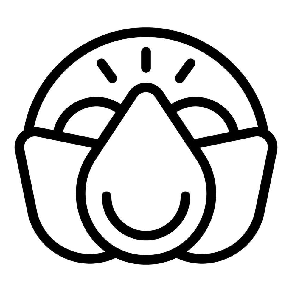Line art illustration of a protective face mask vector