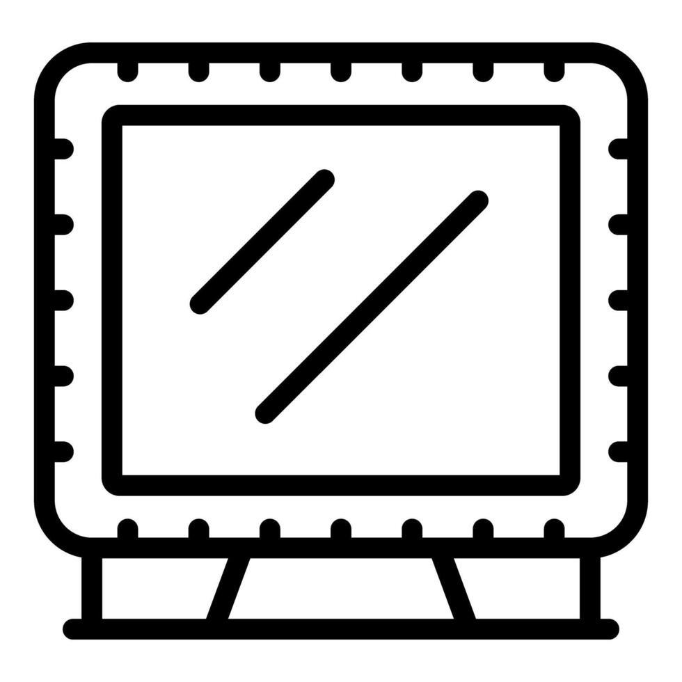 Abstract minimalistic art frame icon vector