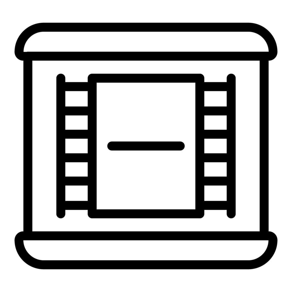 Black and white icon of a subway train carriage suitable for digital and print vector