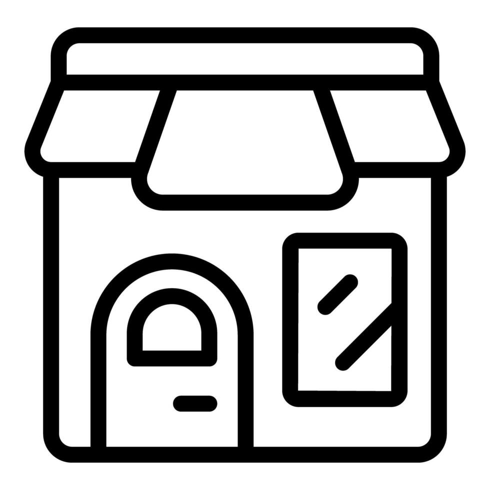 Outline icon of a store vector