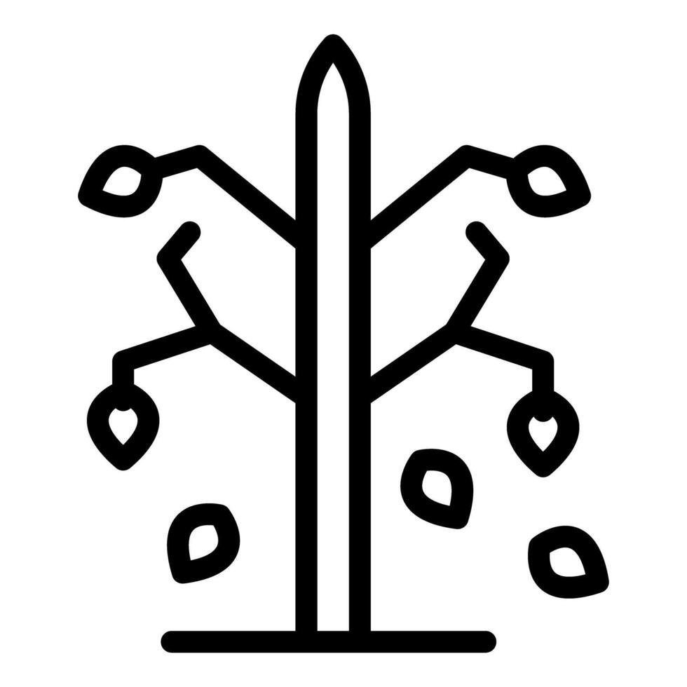 Tech tree icon with connection nodes vector