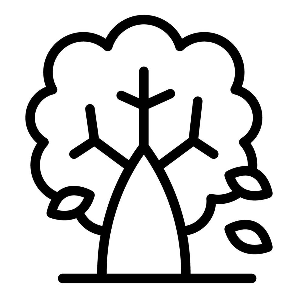 Minimalist tree icon illustration vector