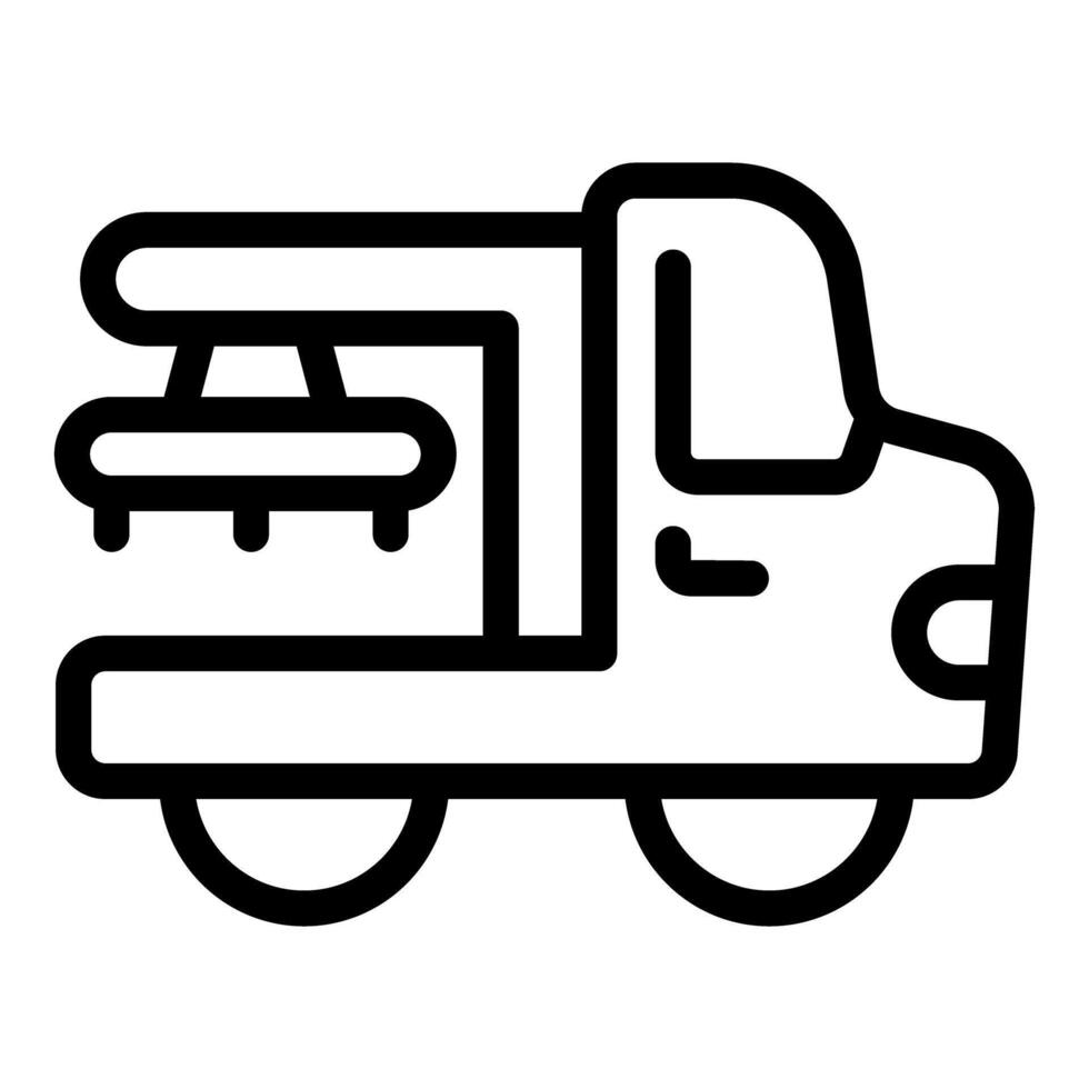 Tow truck icon illustration vector