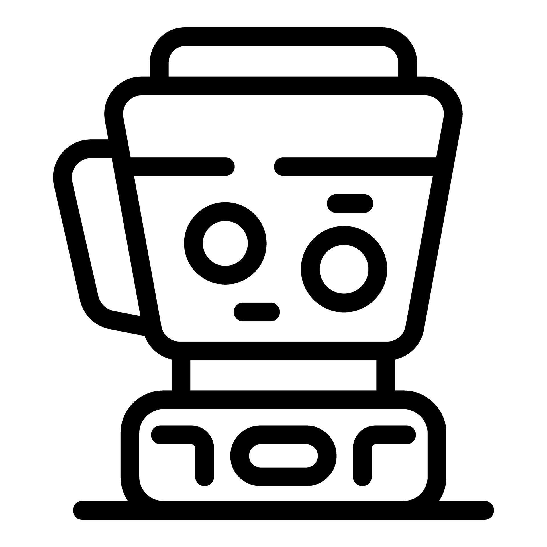 Quirky coffee maker line art icon 46042685 Vector Art at Vecteezy