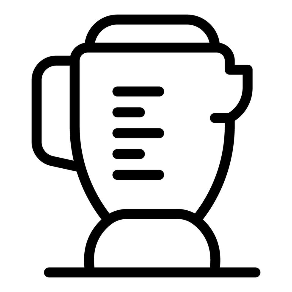 Black and white blender icon vector