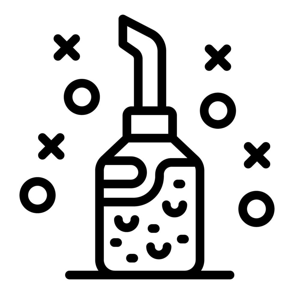 Hand sanitizer line icon illustration vector