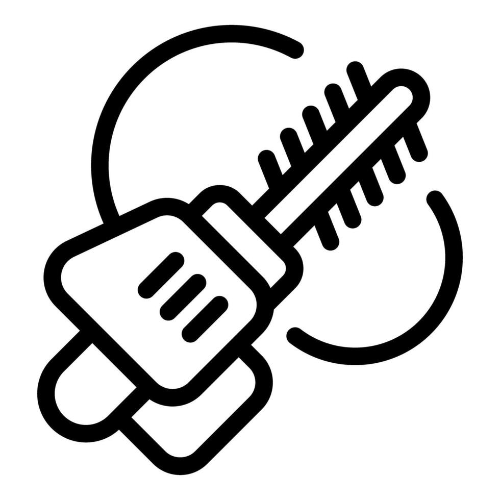 Mascara brush icon with circular motion vector