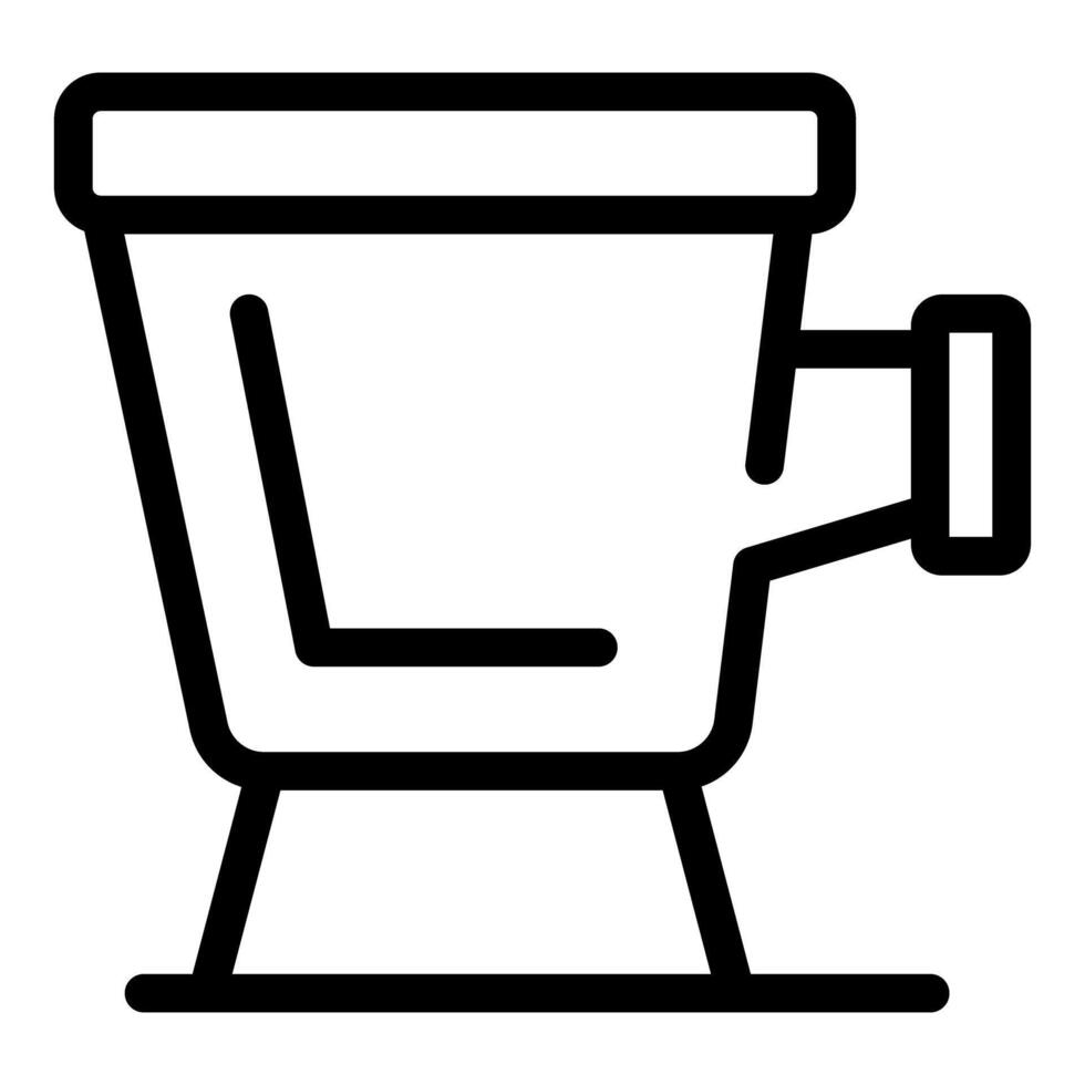 Flat design coffee mug icon vector