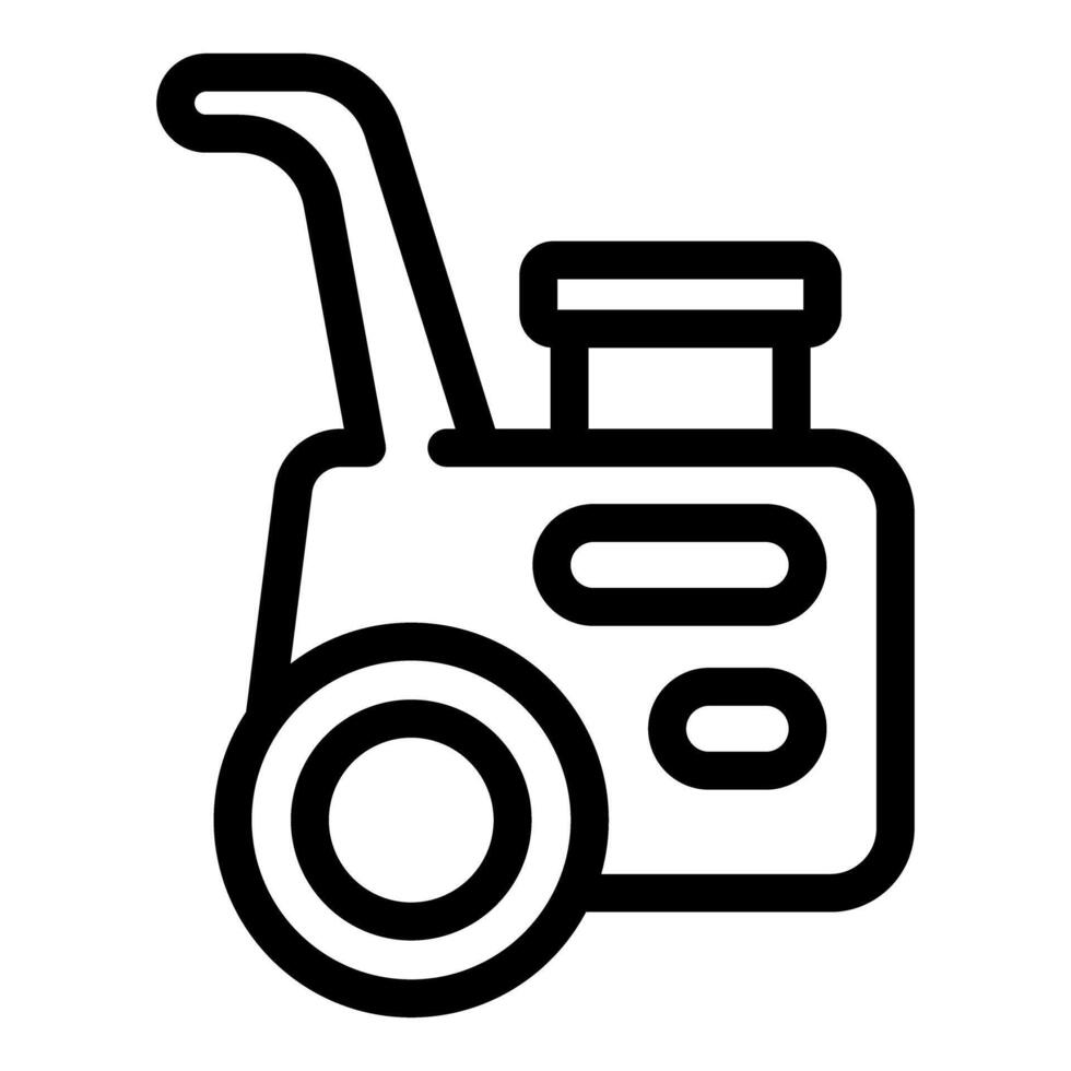 icon illustration of a modern electric wheelchair, ideal for accessibility themes vector