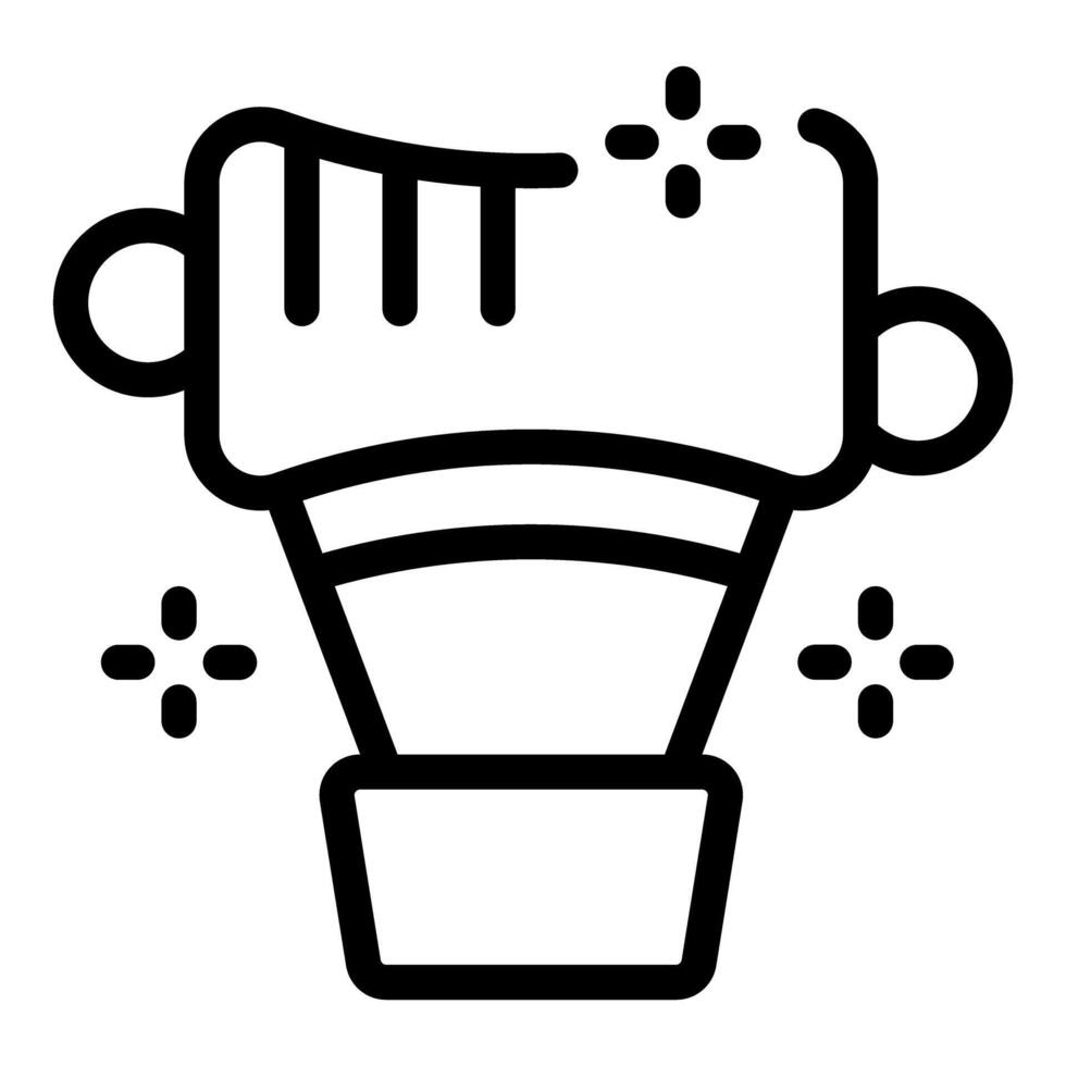 Coffee siphon line art icon vector