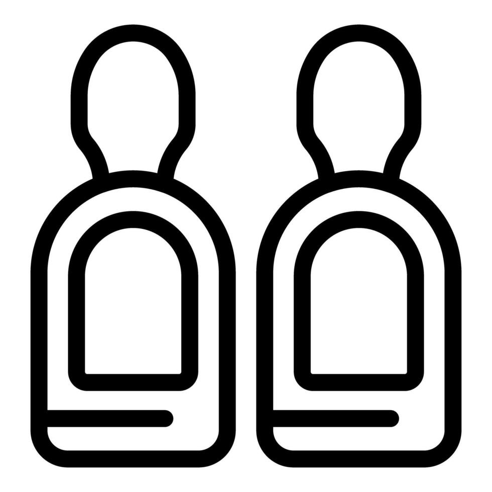 Black and white nail clippers icon vector