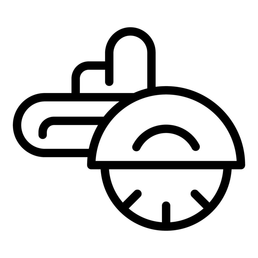 Circular saw line icon vector