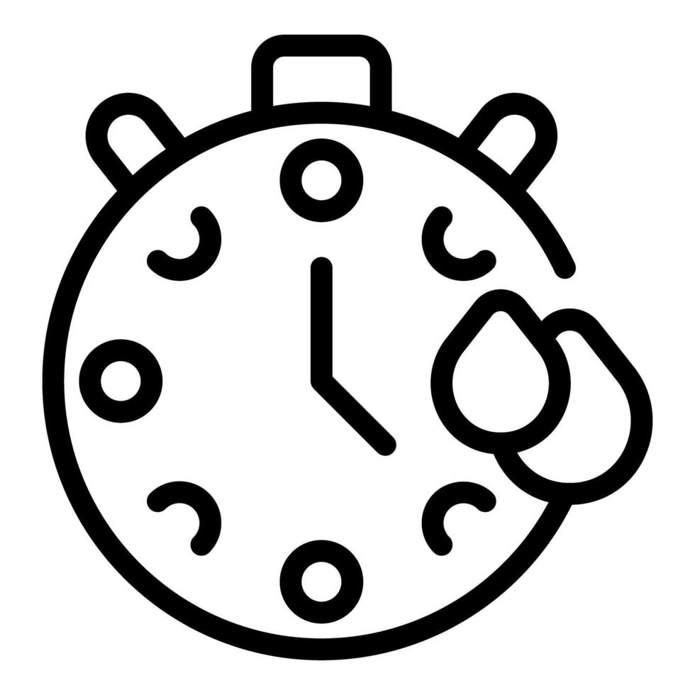 icon of stopwatch with buttons vector