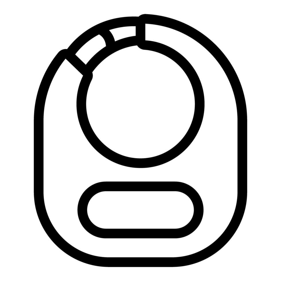 Black and white line art of a backpack vector