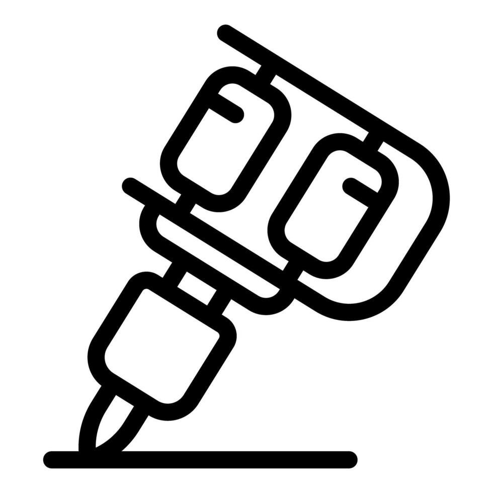 illustration of robotic arm vector